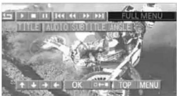 FULL MENU TITLE AUTO SUB TILE ANGLE ↑ ↓ → ← OK □←→ TOP MENU