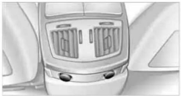 Top-down view of a white car's front and rear air intake manifold (no text or symbols visible)