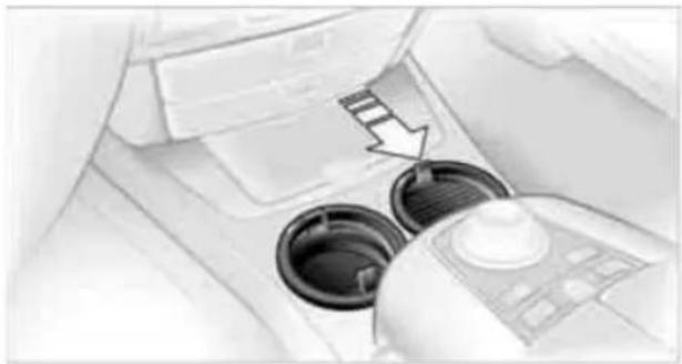 Interior view of a car showing air intake and control panel (no text or symbols visible)
