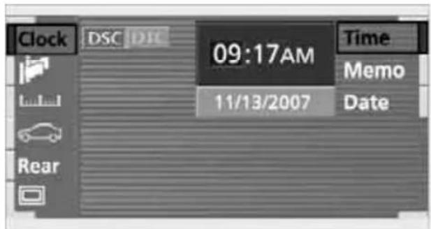 Clock DSC DSC 09:17AM Time Memo 11/13/2007 Date Rear
