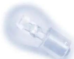 Close-up of a transparent cylindrical object with a small metallic end, possibly a lens or button (no visible text or symbols)