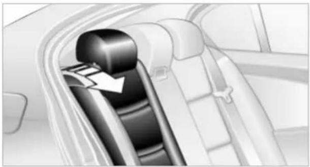 Interior view of a car showing the side seat and dashboard (no text or symbols visible)