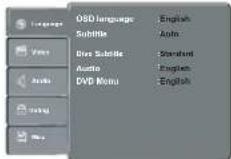 TOSHIBA SD291 - Het menu Taal instellen gebruiken - 1
