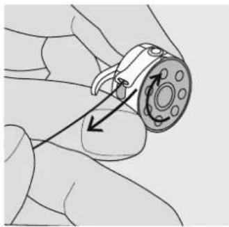 BERNINA Activa 135 - Spule einlegen - 4