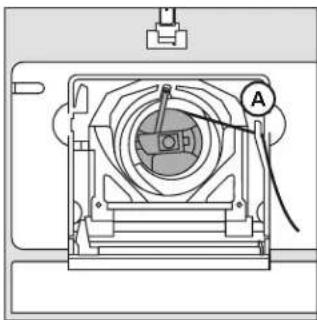 BERNINA Activa 240 - Spulenkapsel in den Greifer einsetzen - 1