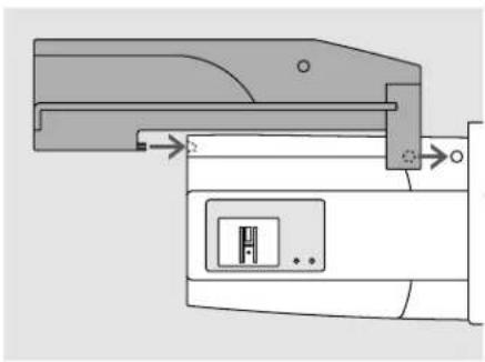 BERNINA Aurora 430 - Adapter für Freiarmstickerei anschliessen - 1