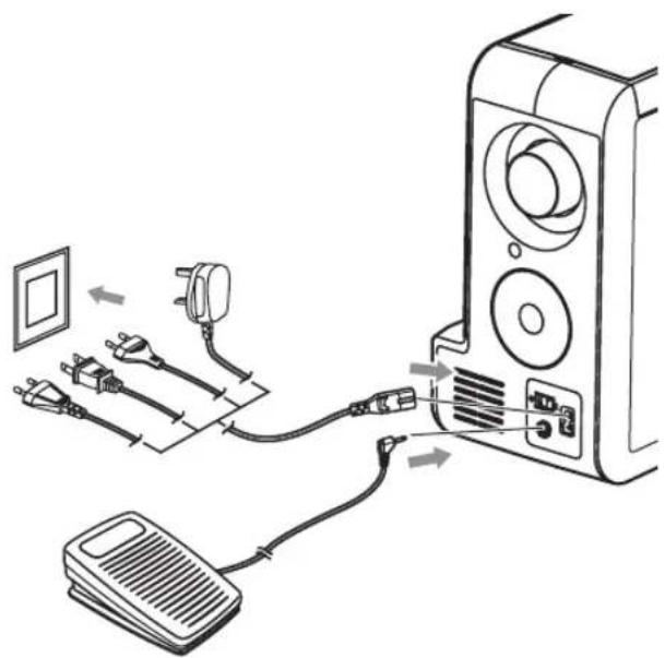 BERNINA Bernette 20 - Maschine anschliessen - 1