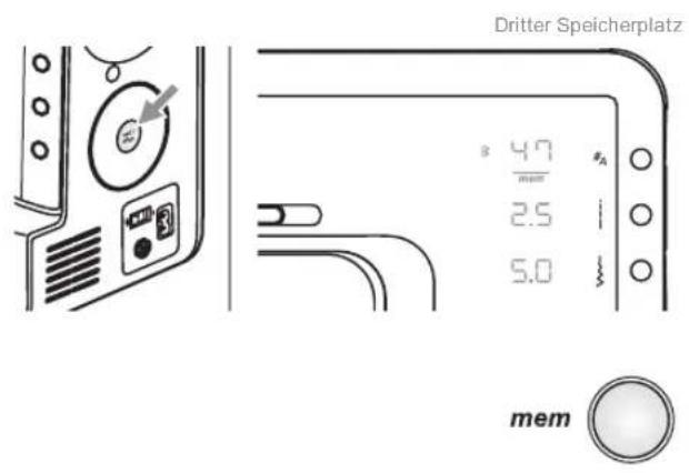 Dritter Speicherplatz 4.7 2.5 5.0 mem