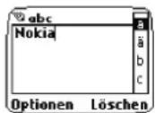 SINGER 7110 - Schreiben von Text mit Hilfe der Navi-Rolltaste - 1