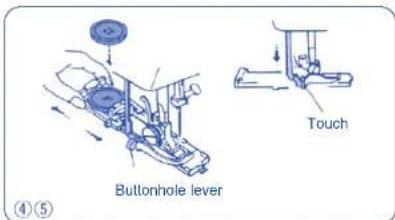 Buttonhole lever Touch ④⑤