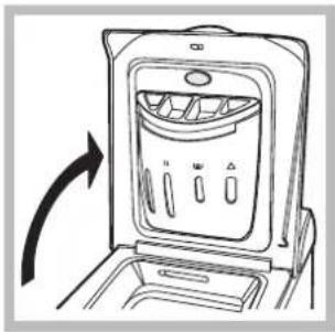 HOTPOINT ECOT7D 149 - So öffnen und schließen Sie die Wäs- chetrommel - 1