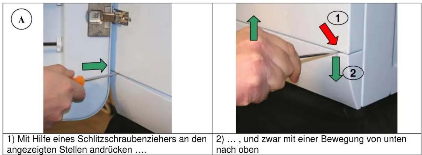SMEG LBL14RO - Entfernen der Sockelblende - 1