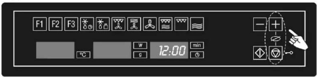 F1 F2 F3 W 12:00 min °C g