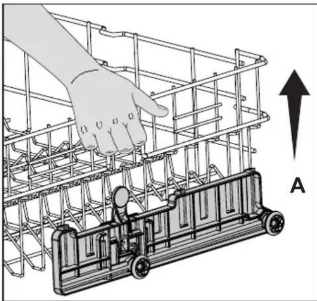 Elektra Bregenz GS 3410 A - Oberer Geschirrkorb mit variabler Höhenverstellung (abhängig vom Modell) - 1