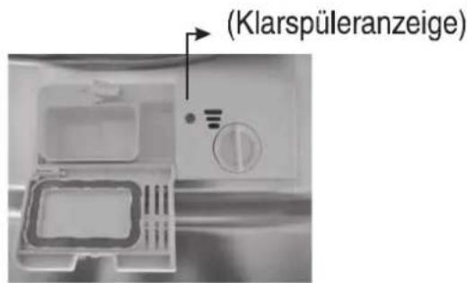 (Klarspüleranzeige)