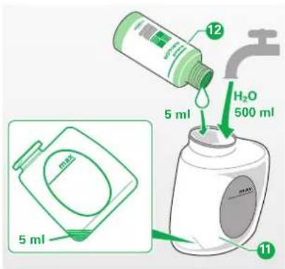 12 5 ml H₂O 500 ml 11 5 ml