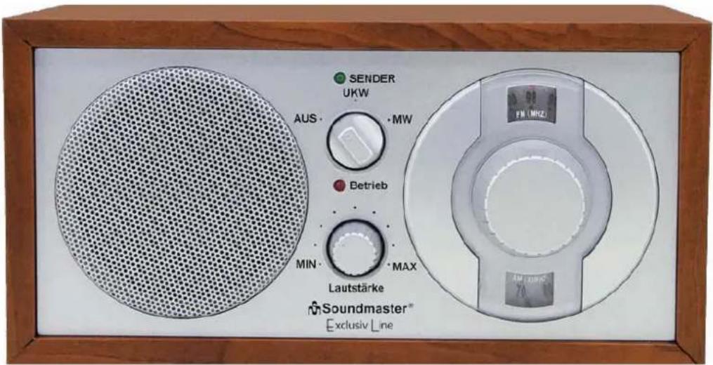 SENDER UKW AUS MW Betrieb MIN MAX Lautstärke Soundmaster® Exclusiv Line