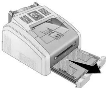 OKI OKIFAX 170 - VERPAKKINGSMATERIAAL UIT DE PAPIERCASSETTE VERWIJDEREN - 1