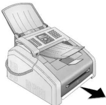 OKI OKIFAX 170 - PAPIERSTORING IN PAPIERCASSETTE/PAPIERINVOER VERHELPEN - 2