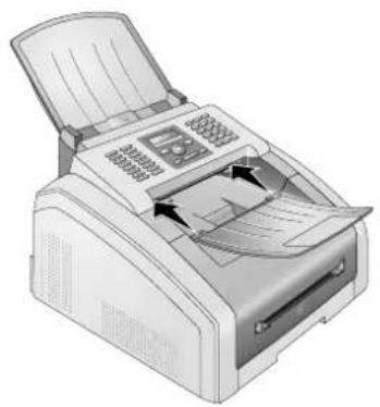 OKI OKIFAX 170 - Papierstopper niet gebruiken met papier van het formaat Legal! - 3