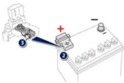 PEUGEOT iON (2010) - Laden der Batterie mit einem Batterieladegerät - 2