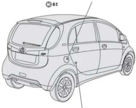 PEUGEOT iON (2010) - Klappe des Regular-Ladesystems - 1