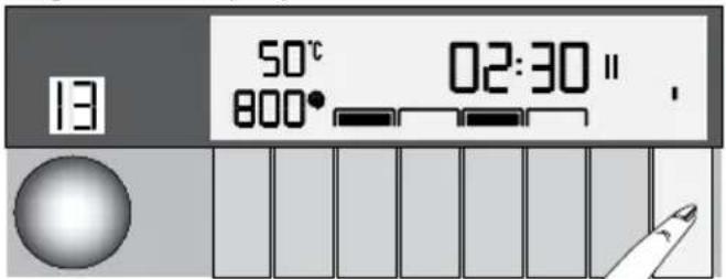 13 50°C 800° 02:30" ,