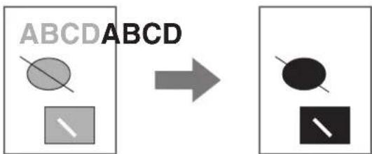 SHARP MX-B382SC - BLASSEN TEXT ODER LINIEN SCHWARZ DRUCKEN (Text zu Schwarz/ Vektor zu Schwarz) - 1