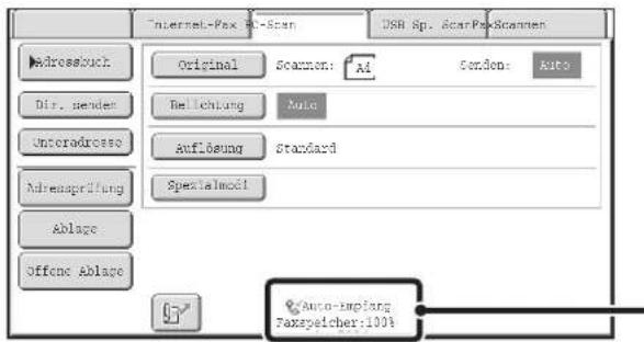 Internet-Pax 81-Scan DSB Sp. ScarPaxScramten Bedressbuch Dir. gender Unteradrosse Adreapfängung Ablage Offene Ablage Original Scramten: AI Belichtung Auto Auflösung Standard Spezialmoist Auto-mpfang Faxsyspelcher:100%