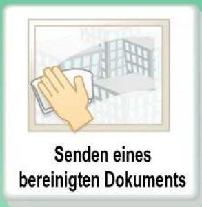 Senden eines bereinigten Dokuments