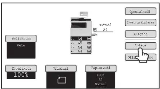 Spezialmodi Zwelling Kupieren Ausgabe Ablage Offer Ago Normal Ad 1. A1 2. A5 3. A4 4. A4 Selichtung Auto Zoomfaktor 100% Original Papierwahl Auto A4 Normal