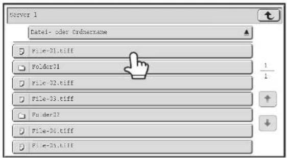 Server 1 Date1- oder Ordoename File-31.tiff Folder01 File-32.tiff File-33.tiff Folder32 File-34.tiff File-35.tiff