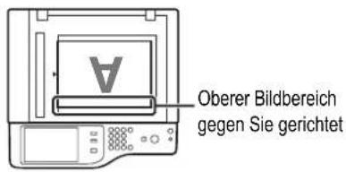 Oberer Bildbereich gegen Sie gerichtet