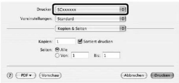 Drucker: SCxxxxxx Voreinstellungen: Standard Kopien & Seiten Kopien: 1 Sortiert drucken Seiten: Alle Von: 1 Bis: 1 ? PDF ▼ Vorschau Abbrechen Drucken
