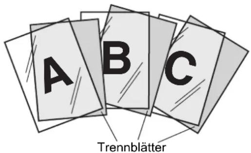 A B C Trennblätter