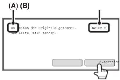 (A) (B) XX Reiten des Originals gesamt. Gestante Daten senden? (Seite.x) CKAbbrevicci