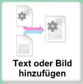 Text oder Bild hinzufügen
