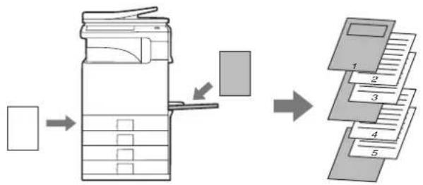 SHARP MX-B382SC - DRUCKFUNKTIONEN FÜR SONDERZWECKE DRUCKEN BESTIMMTER SEITEN AUF ANDEREM PAPIER (1. Seite anders) - 1