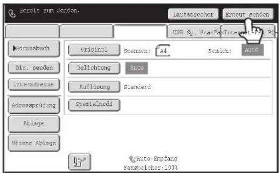 Schrift zum Benden. Lautsprecher Erneut senden USB Sp. ScanFox Internet-PB, PG Addressbuch Original Scanen: A4 Scanen: Auto Edit. senden Belichtung Auto Interadresse Auflösung Standard adrossprüfung Specialmodi Ablage Offene Ablage Auto-Empfang Faxspeicher:1008
