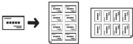 SHARP MX-B382SC - KOPIEREN VON MEHREREN VISITENKARTEN (8 Visitenkarten-Layout) - 1