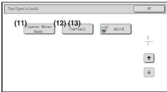(11) Eigenen Name Ausbw. (12) (13) Postback Abraf 2 2