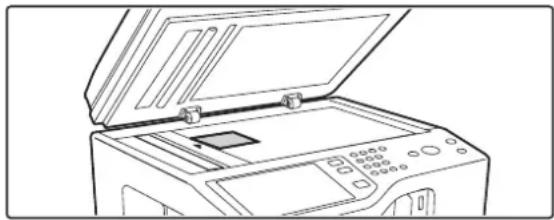 SHARP MX-B382SC - Legen Sie das Original ein. - 1