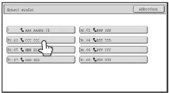Error: sender Abbrechen AAA AAAAT.51 NR.02 BBB 375 NR.03 CCC CCC NR.04 BBB DDD NR.05 BBB 375 NR.06 PPP 375 NR.07 GGG 375 NR.08 FWH ICH