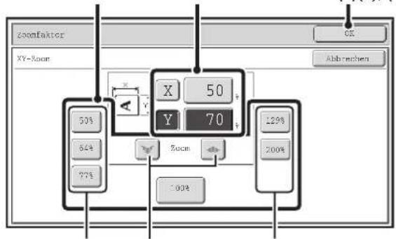 Zoomfaktor XY-Room 50% 64% 77% X 50 Y 70 Room 129% 200% -00%