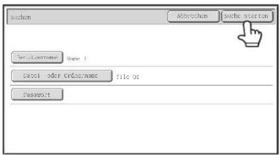 Suchen Abbrochen Suche starten Name 1 Date1 oder Ordnernano file 01 Password