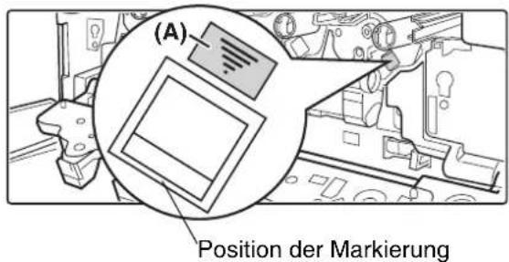 (A) Position der Markierung