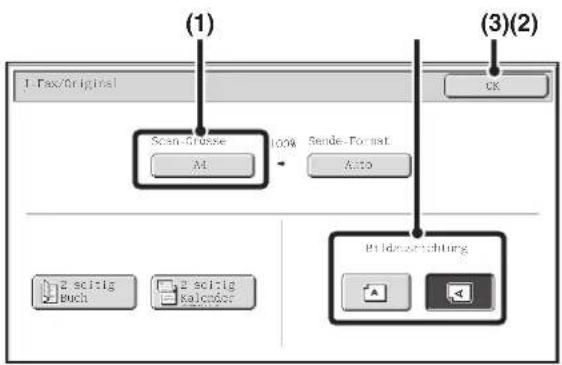 (1) 1. Tax/Original (3)(2) Scan-Classe A4 Send-to-Format Auto Printerschichtung 2 scitig buch 2 scitig kalendar