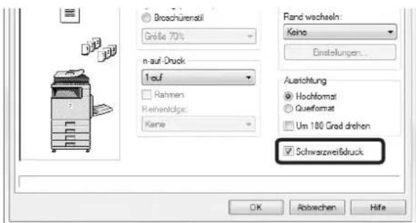 Brochürenstil Größe 70% n-auf-Druck: 1-auf Rahmen Reihentidge: Kaine Fand wacheln: Keine Einstellungen... Ausrichtung Hochformat Queformat Um 180 Grad drohen Schwarzweißdruck OK Abbrachen Hife