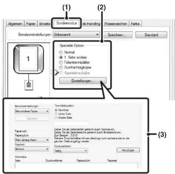 (1) Sondermodus ab-Handling Wasserzeichen Farbe Algemein Papier Erweite Benutzoreinstellungen: Unbenannt Speichem... Standard Spezielle Option Normal 1. Seite anders Follortrennbütter Durchschnittkopie Kapitelerischübe Einstellungen... 1 Berufzeitinstellungen Hen anderes Papier Speichem Ternbletbuttoism Decklist Latte Seite Andere Seite Paperzahl Paperzufahr Hen, Eintrag (Autol) Paperat Bertach Geben Sie des Sellenzahlen getrenne durch Konmene en. Geben Sie des Sellenberische getrenne durch Brindstiche en. Zun Design: 1.5-16 Mehrige Drittenblatteter können allerdings nicht nachveränder an der geichen Seite angelegt werden. Druckverfahren: Hertig Hertuflagen Information Seite Druckverfahren Paperzuflur Paperat