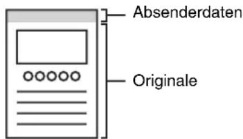 Absenderdaten Originale